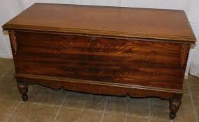 Antique Walnut Cedar Line Blanket Chest By Lane