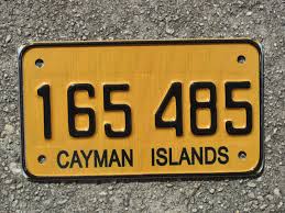 Grand Cayman Islands Motorcycle License Plate 165 485 ...