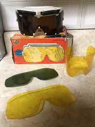 Vintage Guy Perillat Solar Ski Goggles Sunglasses W. Box | eBay