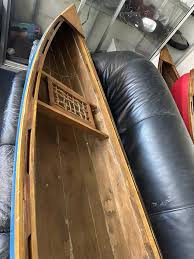 Vintage Rheaume Cedar Canoe