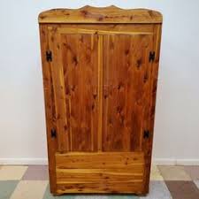 Vintage Two Door Cedar Wardrobe Closet With Mirror for Sale in Bechtelsville, PA - OfferUp