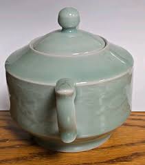 Celadon Swirl Green Glaze Small 2 Cup Ceramic Teapot with "No-Drip" Spout | eBay