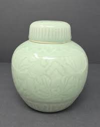 Celadon Ginger Jar | eBay