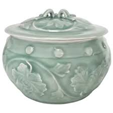 Similar Items to Chinese Longquon Celedon Covered Bowl Dish ...