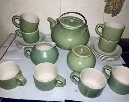 Vintage Vietnamese Porcelain/ceramic Celadon Tea Set. Fair ...