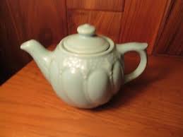 VINTAGE 1930'S INDIVIDUAL ROBIN'S EGG BLUE POTTERY SWIRLED ...