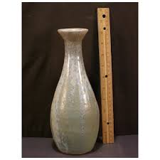 Vintage Art Crafts Pottery Signed Crystaline Vellum Glaze Bottle . For Sale at Ruby Lane