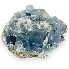 Celestite Crystal Cluster – Raw Blue Crystal for Calm and Clarity – Rock This Way Crystal Shop