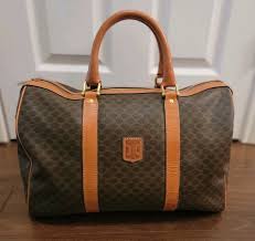 CELINE Boston Travel Bag Vintage Macadam AUTHENTIC, NEAR ...