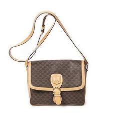 Celine Macadam Tote Bag, Coated Canvas, Leather, Women's ...