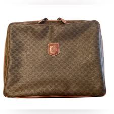 Celine | Bags | Celine Rare Vintage Triomphe Leather Zip ...