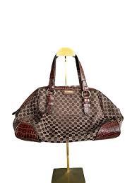 Celine Macadam Brown Canvas Handbag · Whatnot: Shop, Sell ...