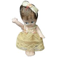 4 1/2" Vintage Composition Kewpie Doll Jointed Arms. For Sale at Ruby Lane