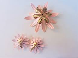 Sarah Coventry Pink 'fashion Petals' Brooch and Clip on ...