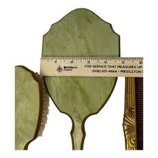 Art Deco Pearlized Celluloid Vanity Set 9 and 36 similar items