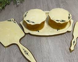 Antique French Ivory Dresser Set, Bakelite Manicure Set, - Etsy