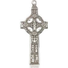 Scriptures Cross Pendant - Sterling Silver 3/4" x 3/4" (0255SS)