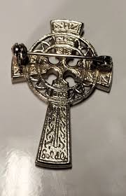 Vintage Sol D'or Silvertone Emerald Green Stones Brooch 607 ...