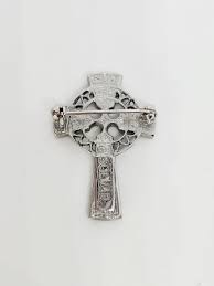 Solvar Signed Celtic Cross Jewelry Pin Brooch Vintage ...