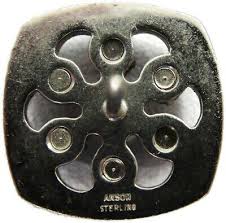 Anson Sterling Silver Tie Tack Lapel Pin 925 Stones Vintage ...