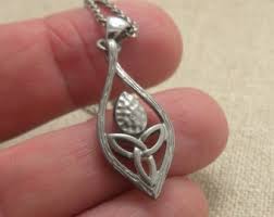 Small Sterling Silver & 10K Rose Gold Celtic Guardian Angel Pendant With Bezel Set Peridot Religious Jewelry Trinity Knot Boxed Keith Jack - Etsy