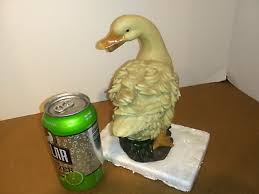 Large Porcelain or Resin Goose 8" x 8"-Fluffing feathers ...