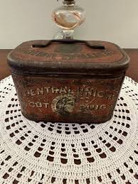 Antique Central Union Tobacco Tin Litho Can Cut Plug c1900s ...