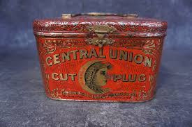 Central Union Cut Plug Tobacco Tin A3365 – Early California ...