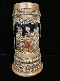 Tavern Scene Beer Stein Ceramarte Made in Brazil | eBay