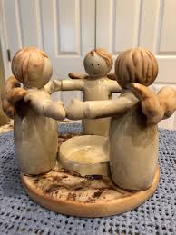 Circle of 3 Angels - Ceramic Votive Candle Holder | eBay