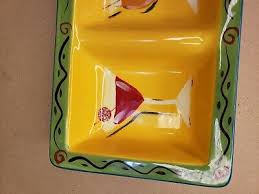 222 FIFTH--"PARTY" PLATTERS / SERVERS / TRAYS--MARTINI--BARWARE --APPETIZER TRAY | eBay