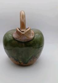 Spring Time Green Apple Figural Glazed Drip Paint Pottery 24 oz Pitcher | eBay