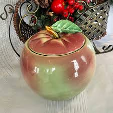Mccoy Blushing Apple Cookie Jar Kitchen Storage Collectible Display Decor - Etsy Canada