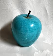 Vintage Turquoise Colored Stone Apple Paperweight - - About ...