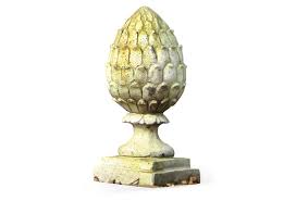 20" Acorn Finial, White Moss | One Kings Lane