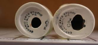 Ceramic Arts Studio Asian Couple Salt & Pepper Shaker Set ...