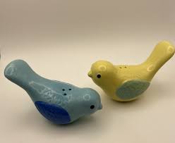 Salt&Pepper Shakers porcelain Songbirds | eBay