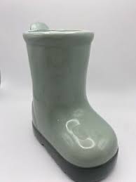 Target Adorable Boot Vase Ceramic Planter Sage Green 2023 5" H Fun Decor | eBay