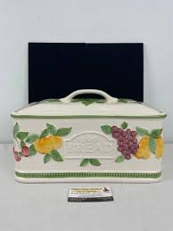 Vintage Sunbeam Bread Themed Bread Box W/ Cutting Board