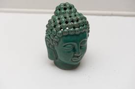 Buddha Sitting Candle Holder Statue and Buddha head decor | eBay