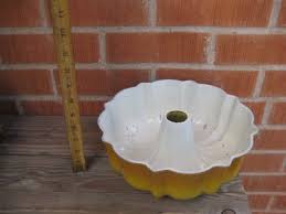 Vintage * BUNDT * Large Thick Heavy Aluminum Fluted Tube ...