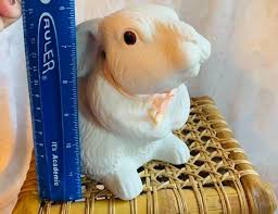 Vintage White Bunny Rabbit ceramic planter 90s Cottage Garden | eBay