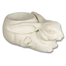 Rabbit Planter Garden Animal Statue | XoticBrands Home Decor