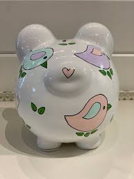 Hand-Painted Personalized Piggy Bank - Birdies – J.A. Whitney