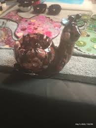 Resin Figurines Rustic Color Stone Snail Vase- Decorative | eBay