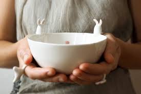 Ceramic Bunny Bowl, Cereal Bowl, Pottery Soup Plate, Unique ...