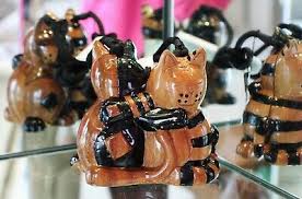 Timmy Woods TWIN HUGS AND KISSES FRIENDLY CAT KITTY MINAUDIERE PURSE BAG BFF | eBay