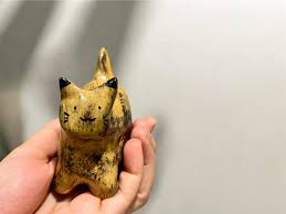 Handmade Ceramic Cat Figurine, Hand Painted Cat Statue, Cute Ceramic Animals, Cat Decor, Gift for Cat Lover, Pottery Shelf Ornament - Etsy