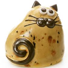 Chubby Cat Ornament | Mustard
