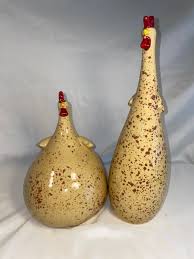 Set of 2 Vintage Les Poules De Catherine Hunter Belgium Ceramic-pottery Hen-chicken's - Etsy UK